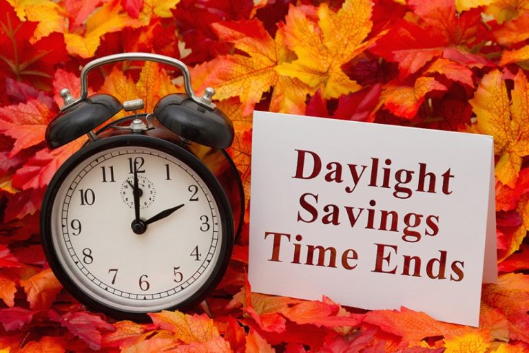 Daylight Savings Time Ends